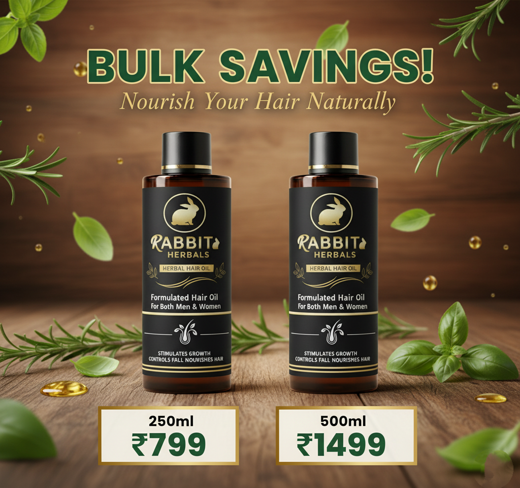 Dead Rabbit In Oil Rabbit Herbal Hair Oil – 100% Stronger, Healthier Growth – GARUDA ...